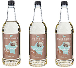 Sweetbird Sirup - Kokusnuss für Geschäftskunden - 3 x 1 L