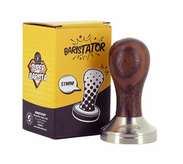 Baristator - Tamper für Kaffee 51 mm, Griff aus dunklem Holz