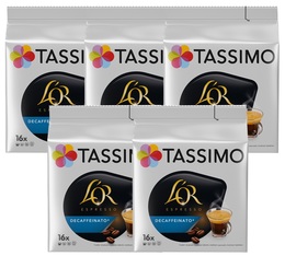 Tassimo L'Or Espresso Entkoffeiniert - 5 x 16 Kapseln Tassimo