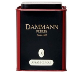Schwarzer Tee Assam GFOP Teedose N°10 lose 100 g - Dammann Frères