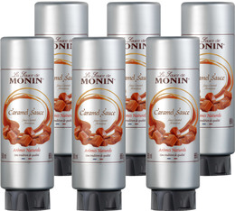 Monin Topping Sauce - Karamell für Geschäftskunden - 500 ml x 6