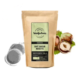 Les Petits Torréfacteurs - Kaffeepads mit Nussgeschmack x 90
