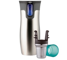 Contigo - Thermobecher West Loop Stainless Steel silber 470 ml 