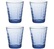 Duralex - Kaffeeglas Prisme blau 275 ml x 4