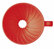Hario Dripper V60 Porzellan VDC-01 rot 2 Tassen oben