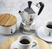 Bialetti - Espressokocher Moka Express 6 Tassen + Induktions-Adapterplatte 13 cm